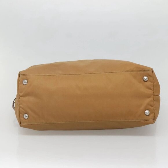 PRADA Tote Bag Nylon Brown Silver Auth 139072 - Picture 6 of 16